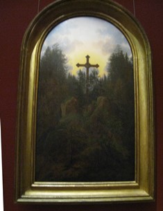 フリードリヒ・カスパー「山頂の十字架」