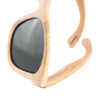 Bambus Sonnenbrille mit grauen Linsen