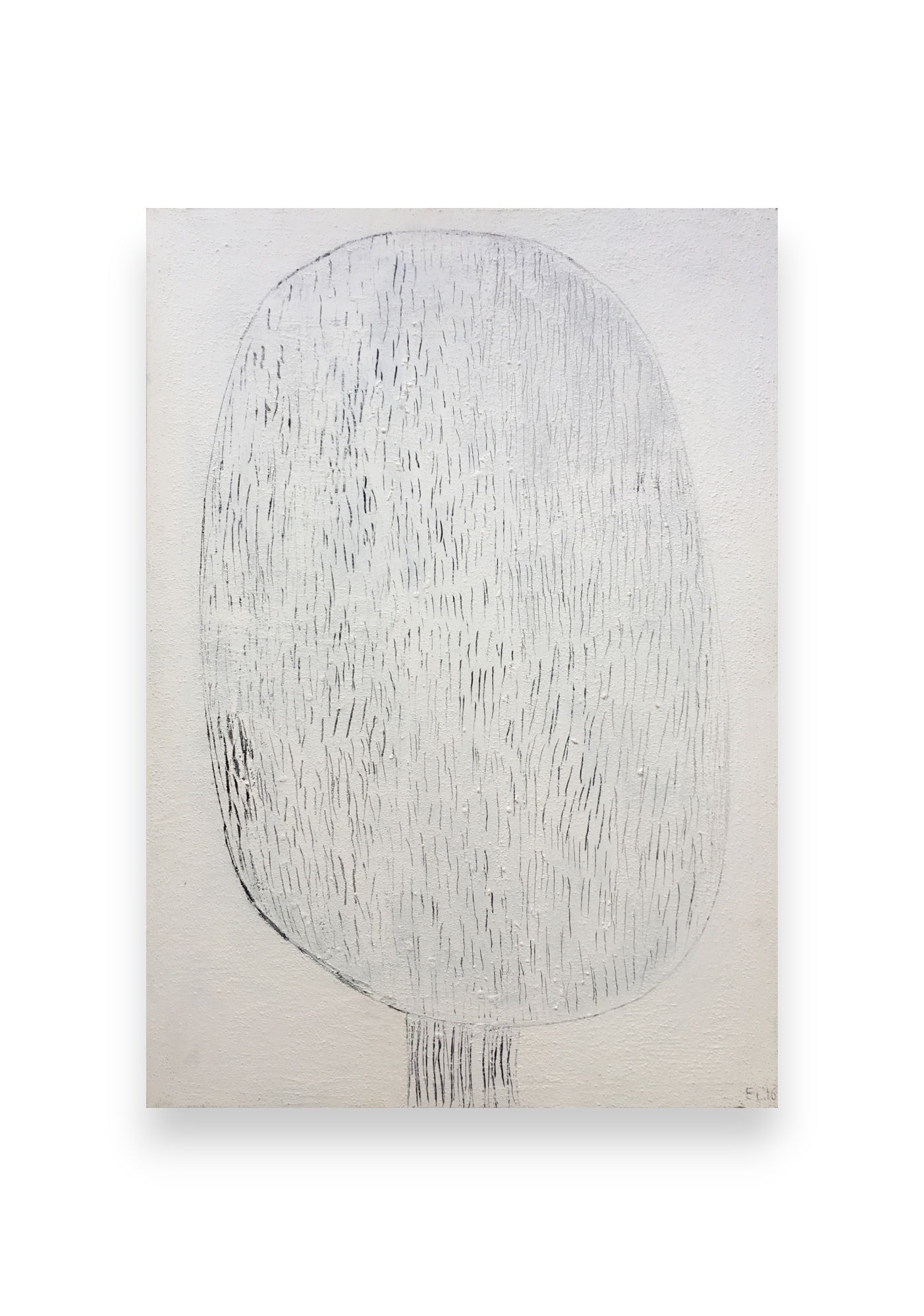 The Beautiful Healing Tree Snow, 2016, acrylic, resin on canvas, 116 x 81 cm