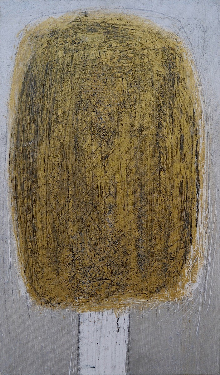 The Beautiful Healing Tree - Autumn I, 2014, mixed media on canvas, 36 x 21 cm