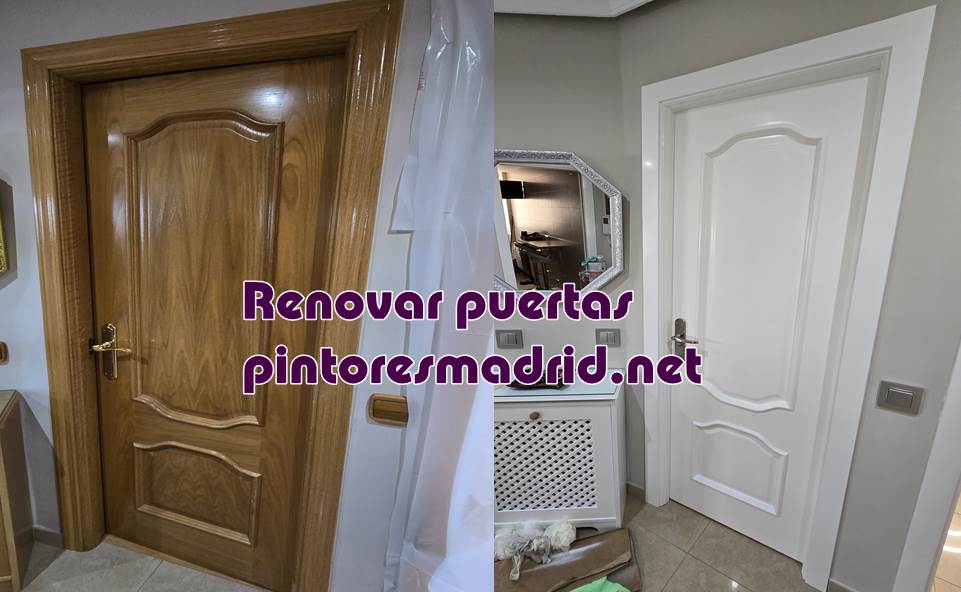 ¿Cuánto se cobra por lijar y PINTAR una puerta de madera?