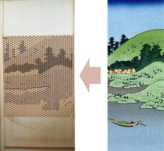 【富士36景 甲州三坂水面】ひたすら山を作っています