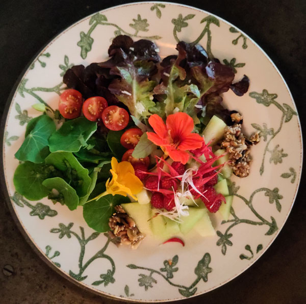 Salatkreation Gourmet Kulinarik Essen Atelier Café Atelier-Café Restaurant Daniel Gisler Kunst Maler Künstler Kunstmaler Krinau Wattwil Toggenburg Ostschweiz St. Gallen SG