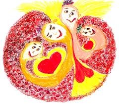 Liebe. Wir alle sind unsichtbar miteinander verbunden – eingebettet in LIEBE marinakaiser.wordpress.com