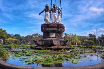 Puputan Square Statue in Denpasar, Bali