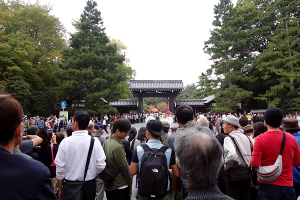 時代祭2015年堺町御門の様子1