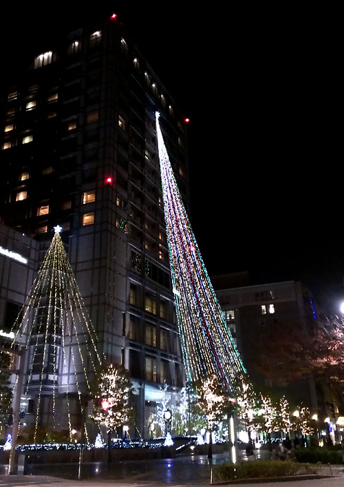 京都ホテルオークラのクリスマスイルミネーション