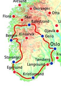Südnorwegen-Rundreise