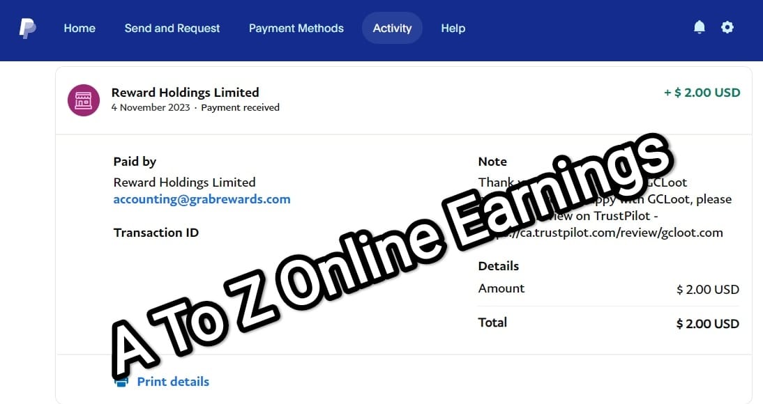 GCLOOT Payment Proof