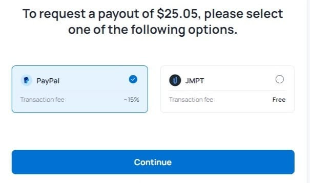 Honeygain Redemption Options