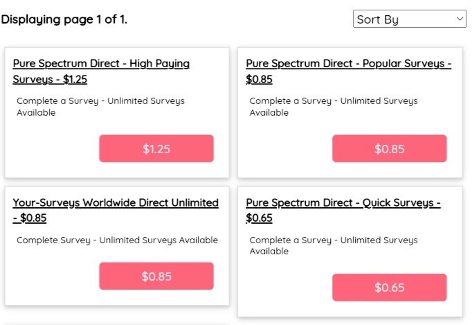RewardingWays Survey Routers
