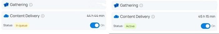 Honeygain Content Delivery Status - in a Queue