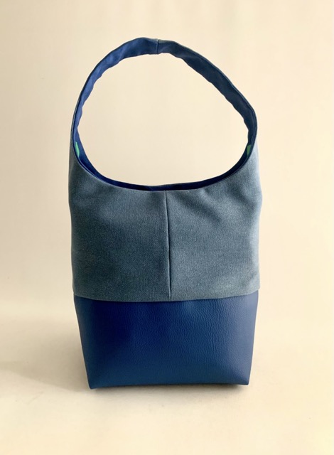 Petit Sacseau Skaï bleu Alcantara bleu Inter bleu
