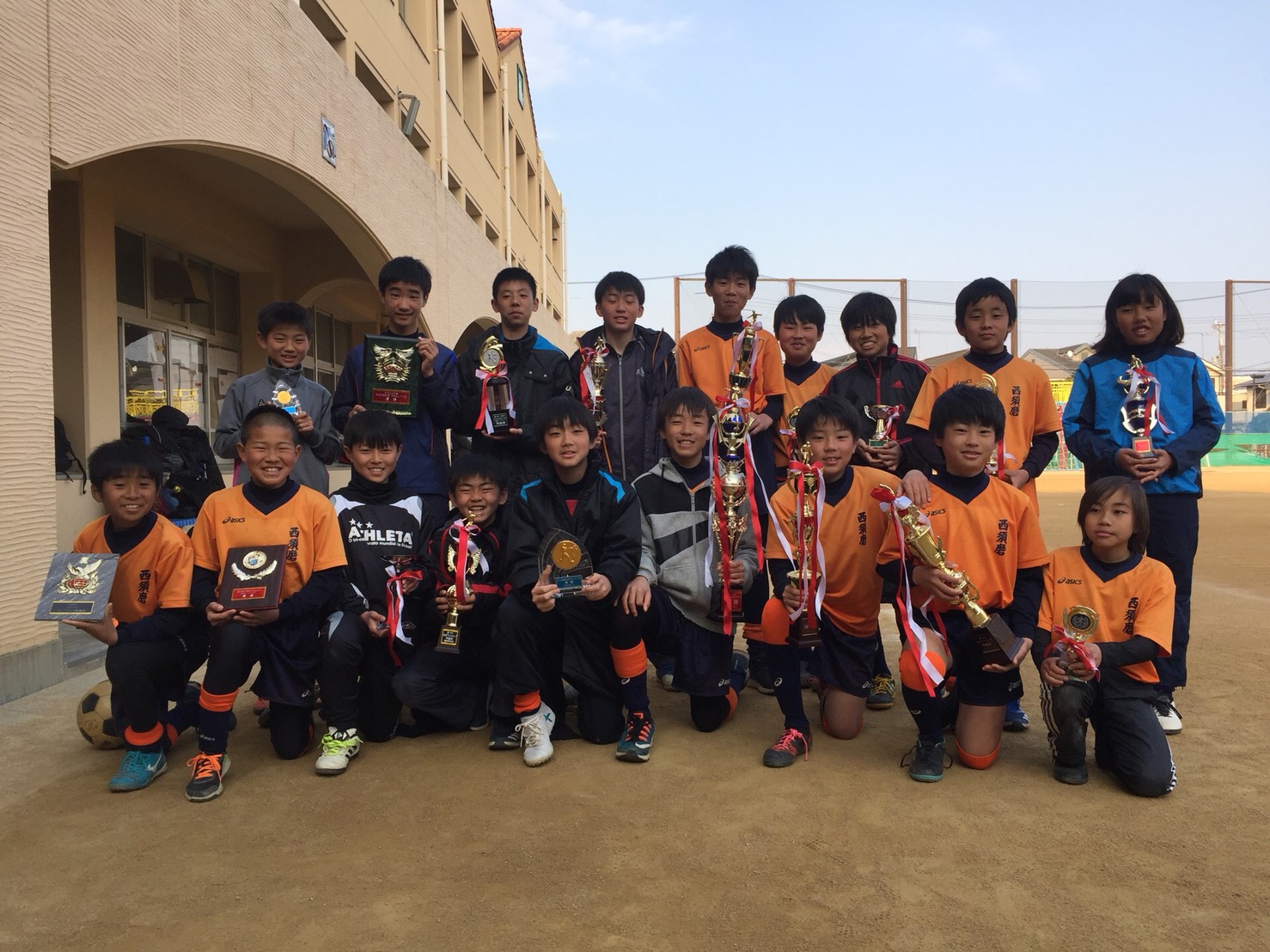 みんなで勝ち取ったこのトロフィー