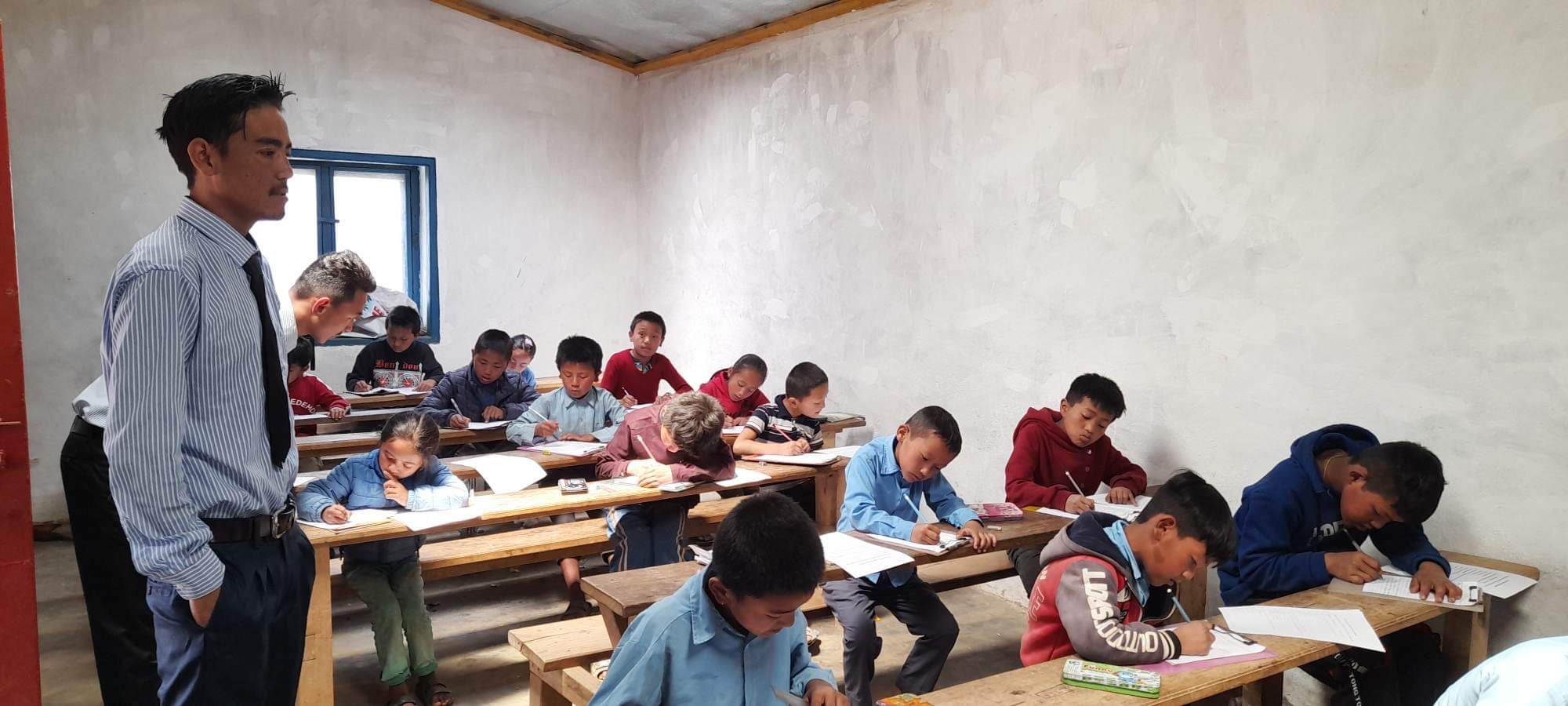 In einem Klassenzimmer