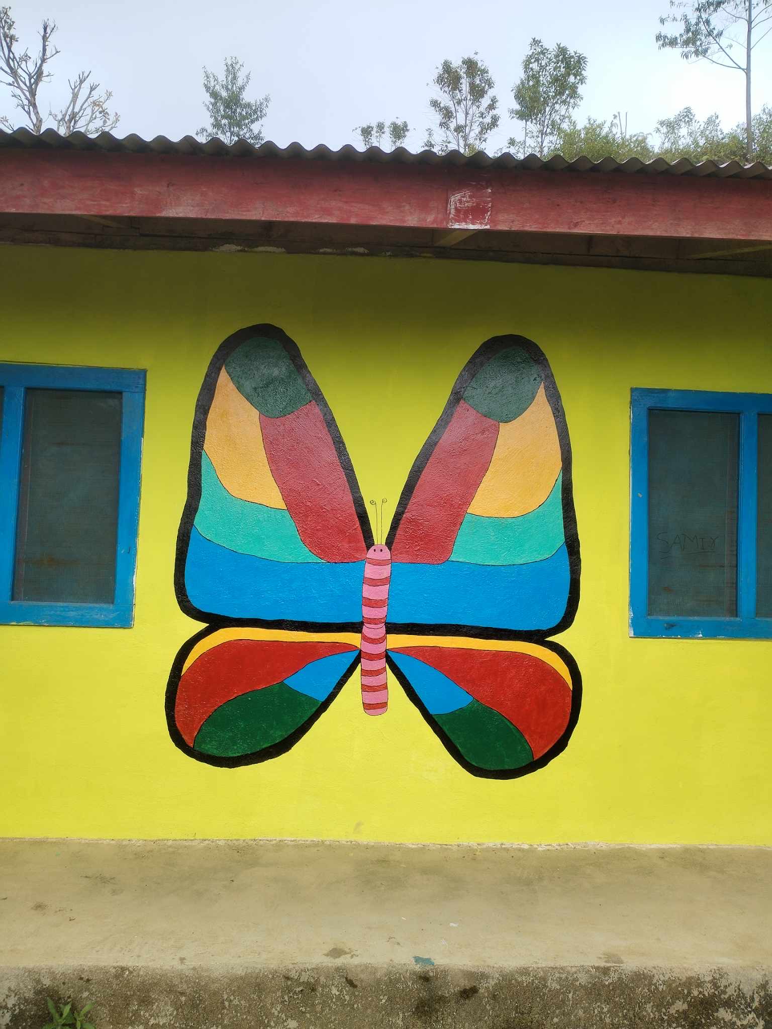 Die Schule wird bunt