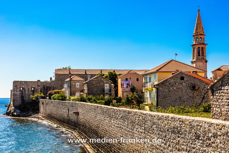Stadtmauer von Budva, Montenegro