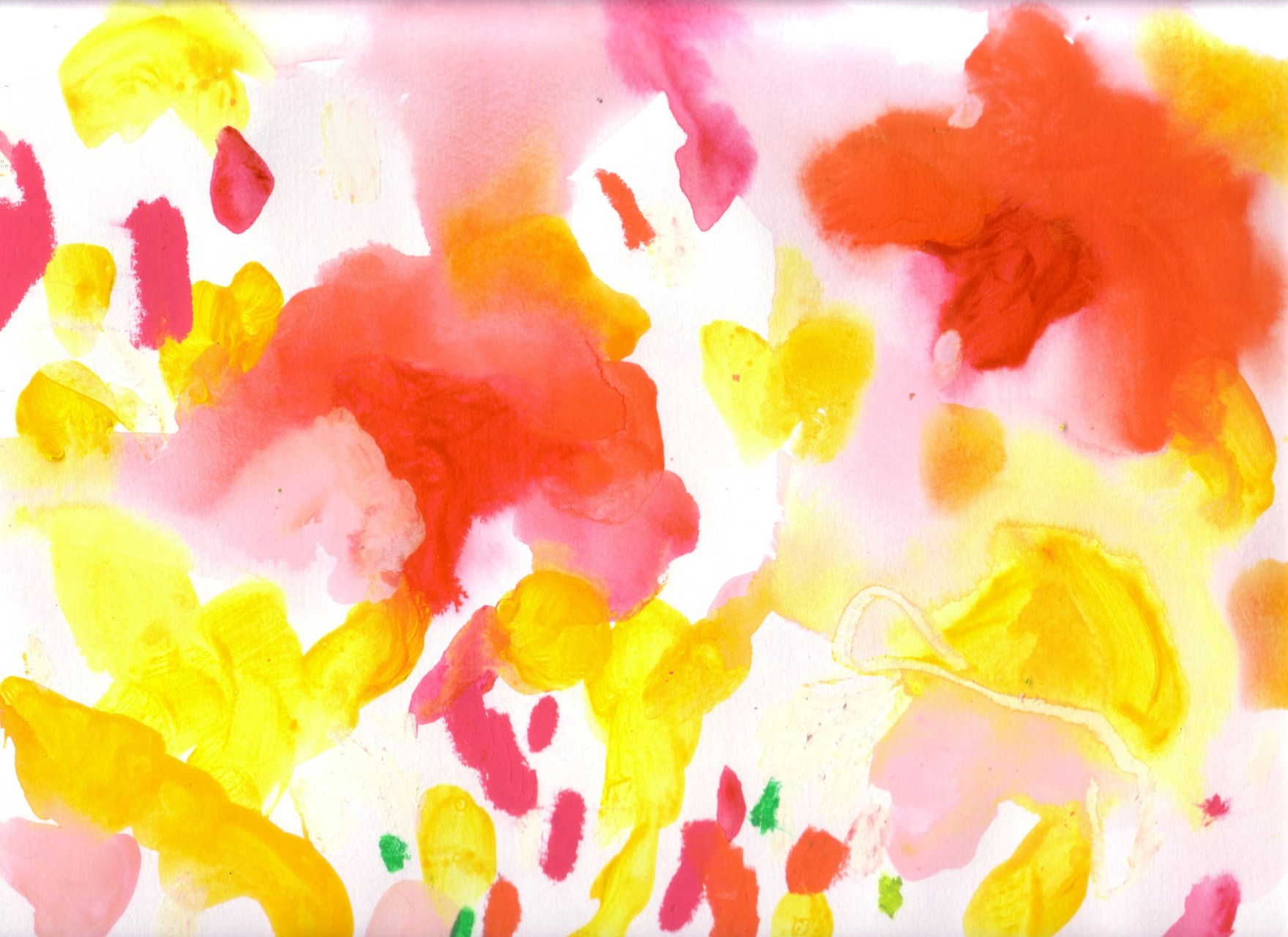 "花シリーズ”　acrylic,watercolor,oil pastel,pencil  23.5×34cm　2007