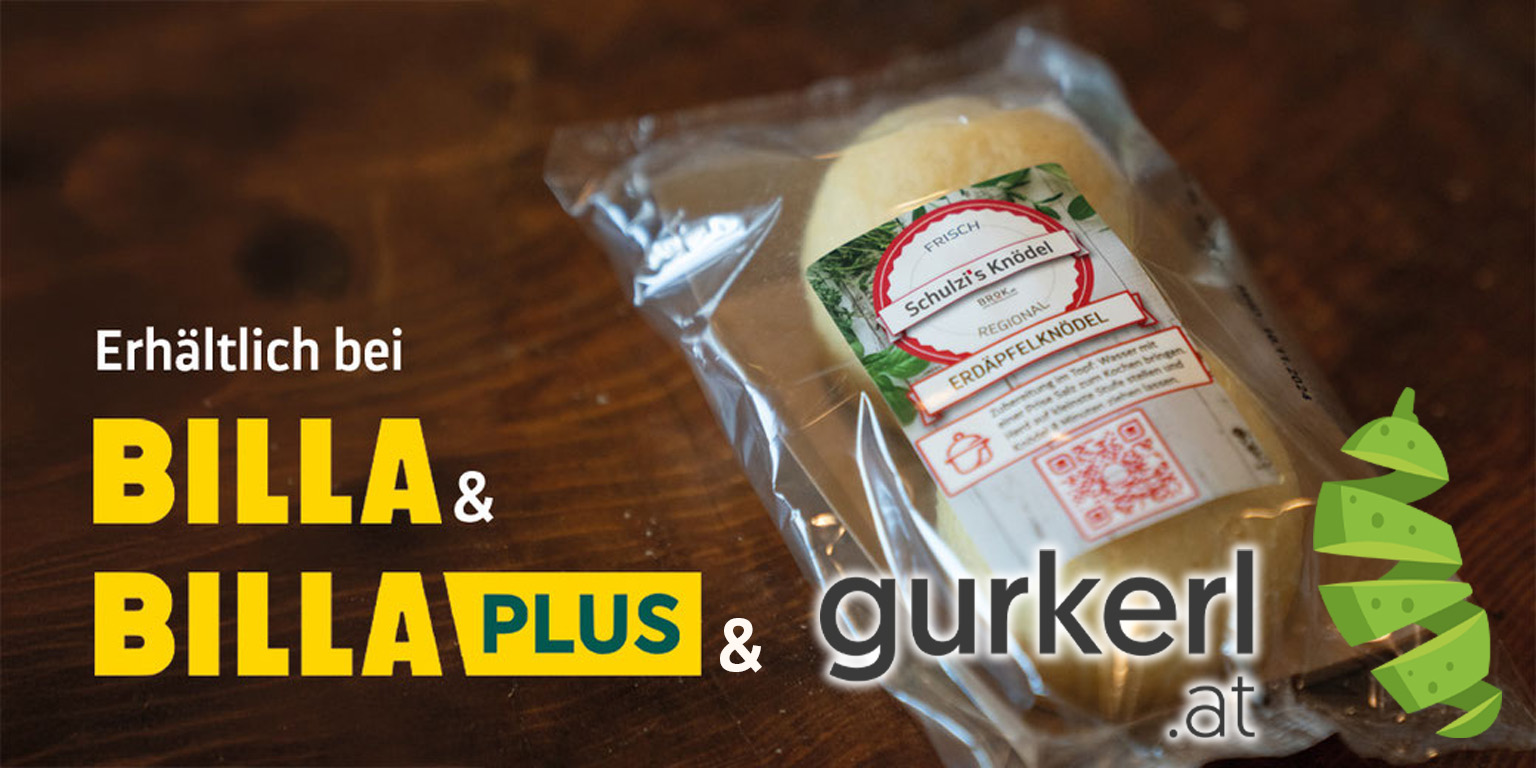 Schulzi’s Knödel – jetzt auch bei Gurkerl erhältlich