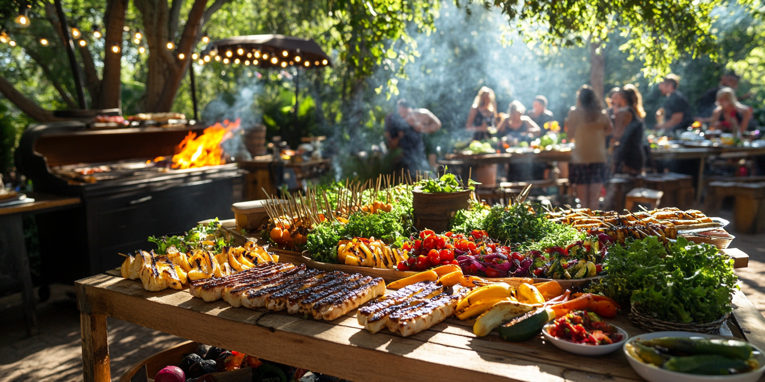 Grillbuffet beim Outdoor-Fest – Genuss unter freiem Himmel