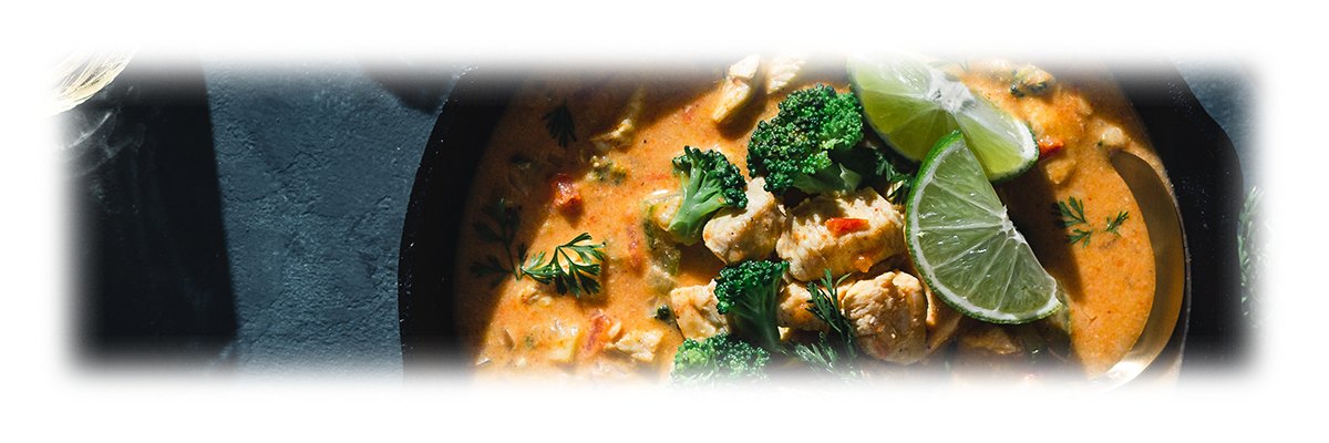 Rezeptidee: Kichererbsen-Curry mit Hühnerfleisch und Gemüse