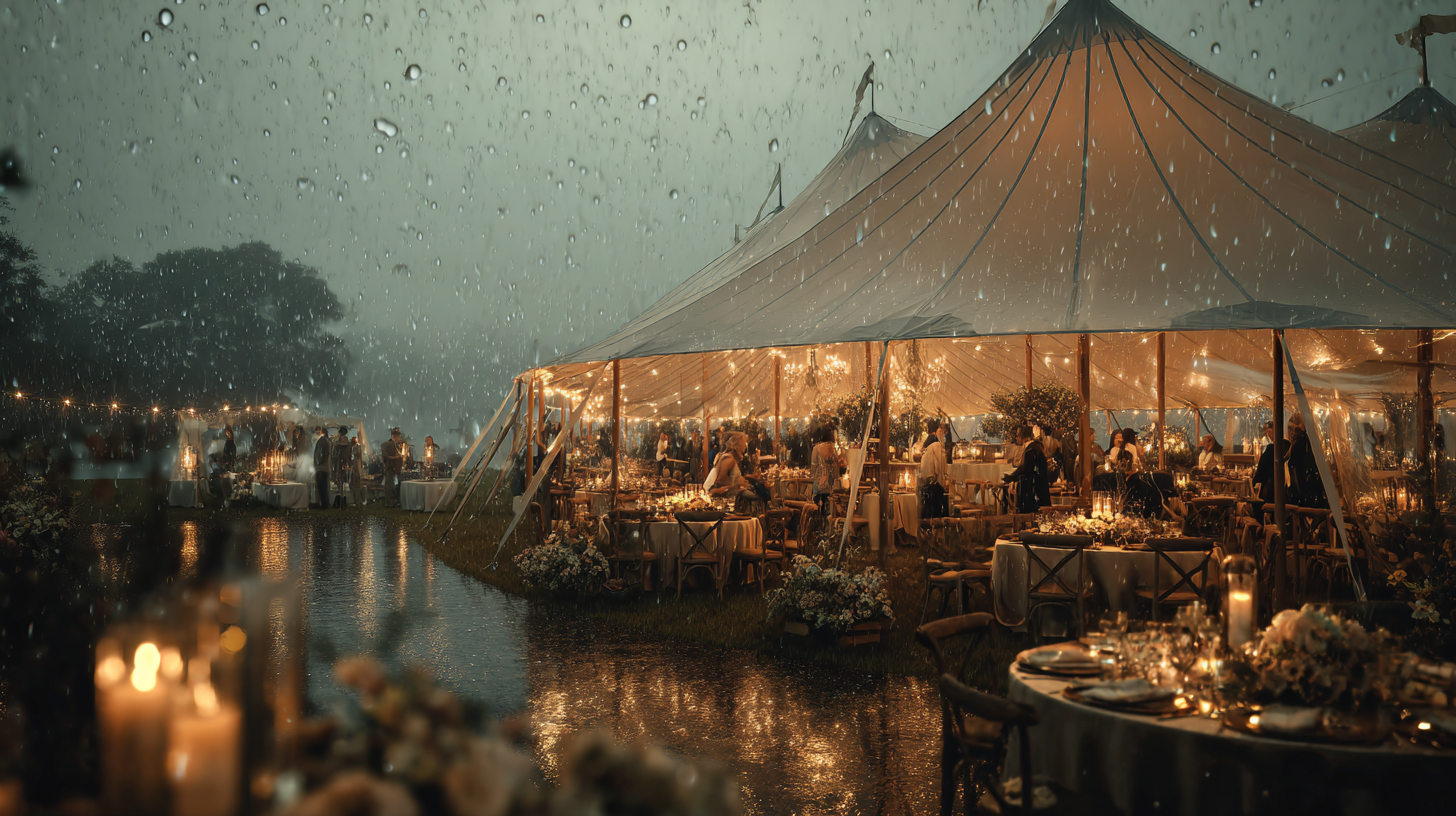 Regen? Kein Problem. So machen wir Ihr Outdoor-Event wetterfest. ☔