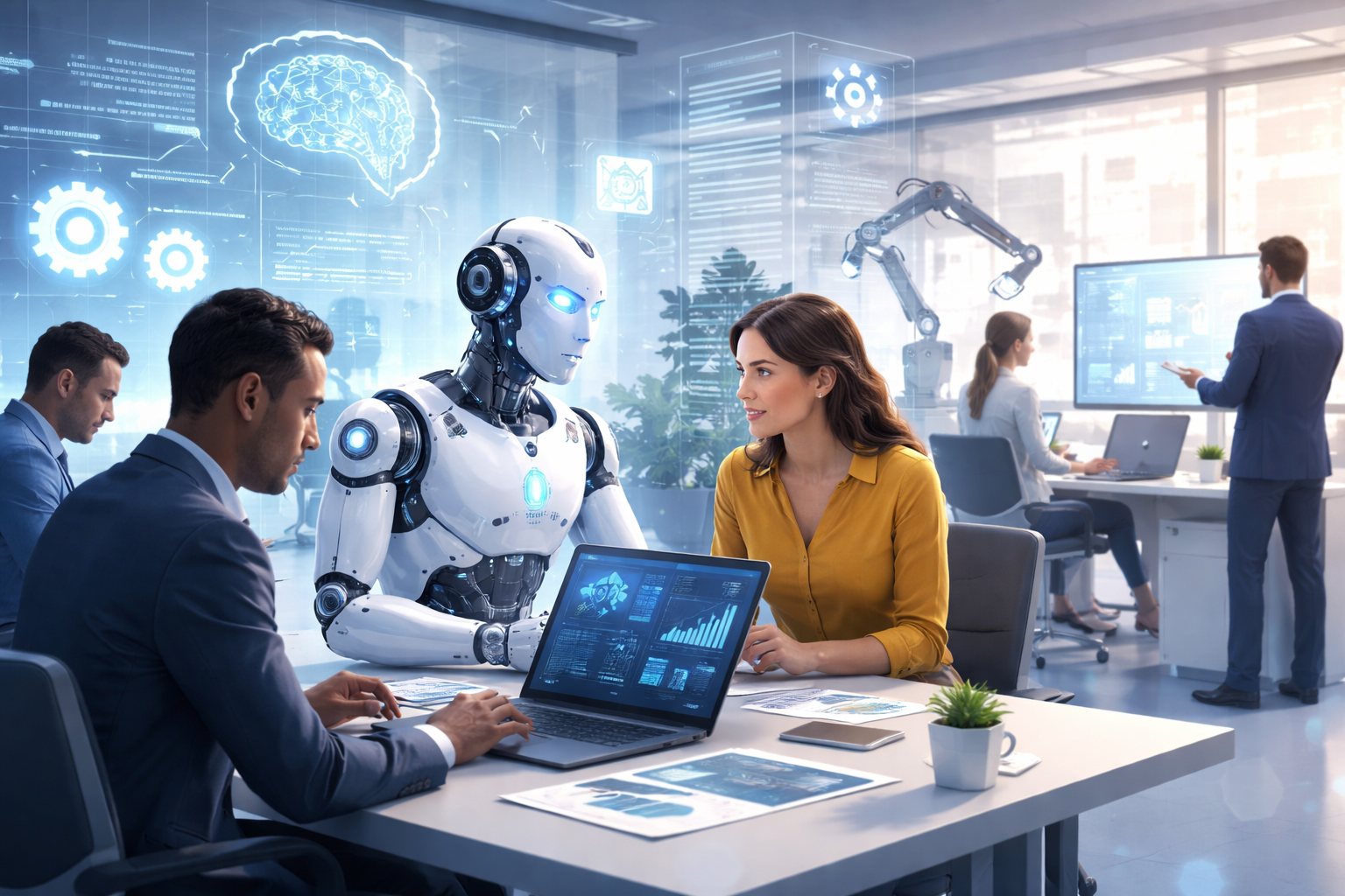 L’impact de l’intelligence artificielle sur le monde du travail : entre transformations, opportunités et enjeux humains