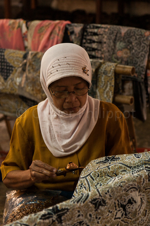 Indonésie - Yogyakarta - Atelier de batiks