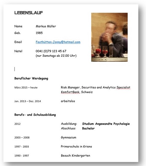 Bewerbungstechnik; Lebenslauf; Bewerben; Verkaufsprospekt