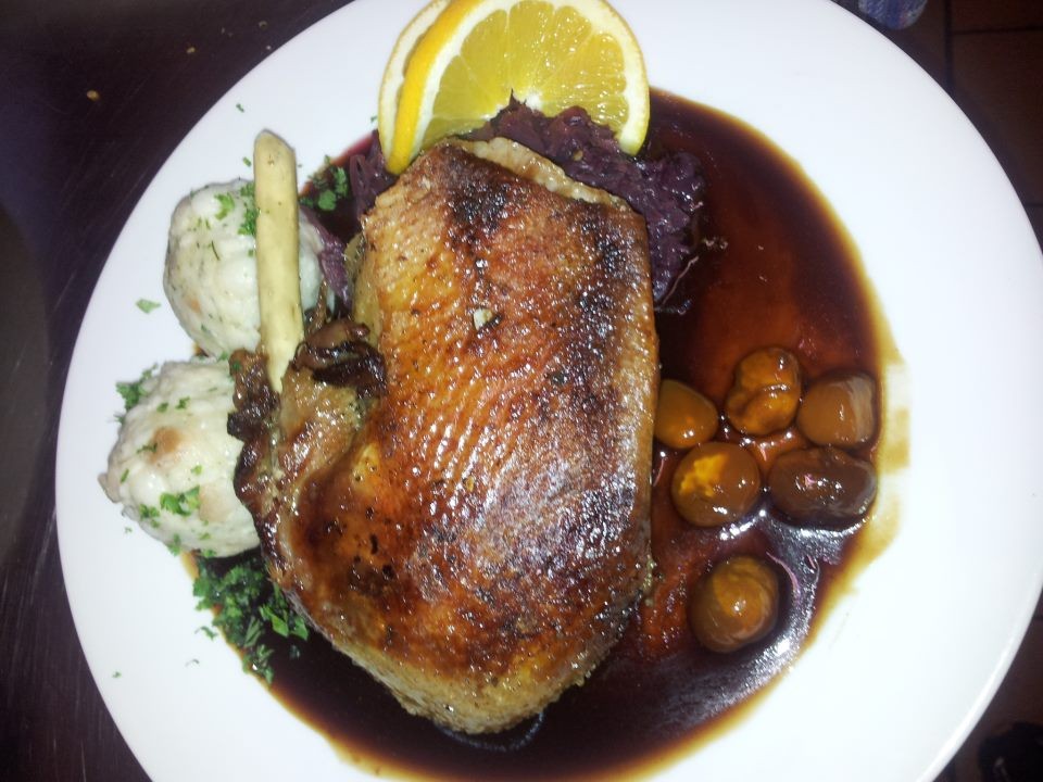 Gänsebraten