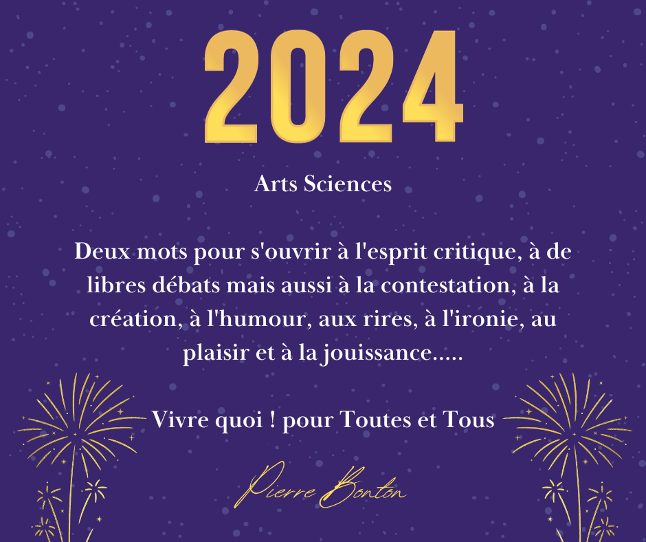 Toute l'équipe d'A.R.T.S. vous souhaite à toutes et tous une très belle année 2024 !