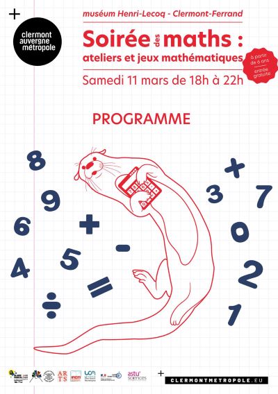 "Soirée des maths", avec le Muséum Henri-Lecoq, le samedi 11 mars à Clermont-Ferrand