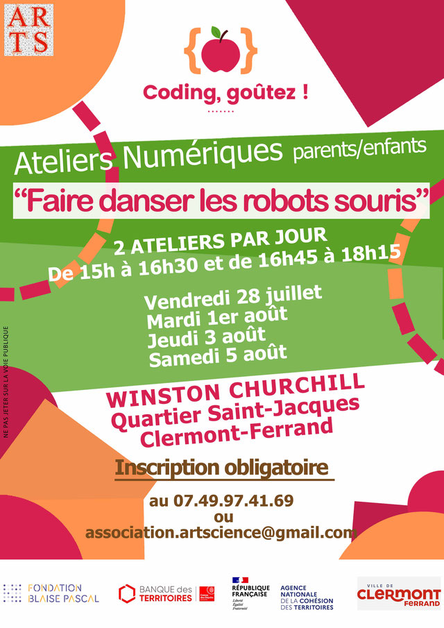 Quartiers d'été, "Coding, goutez !" - Ilot Winston Churchill, quartier Saint-Jacques à Clermont-Ferrand