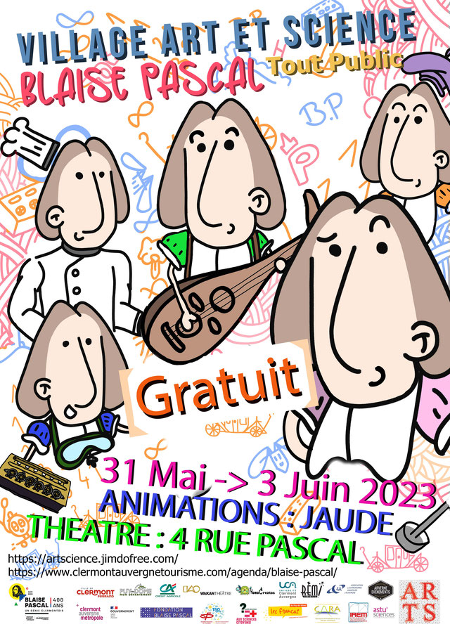 Village Art et Science BLAISE PASCAL, du 31 mai au 3 juin 2023, Clermont-Ferrand