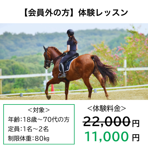 経験者向け特別価格体験レッスンバナー