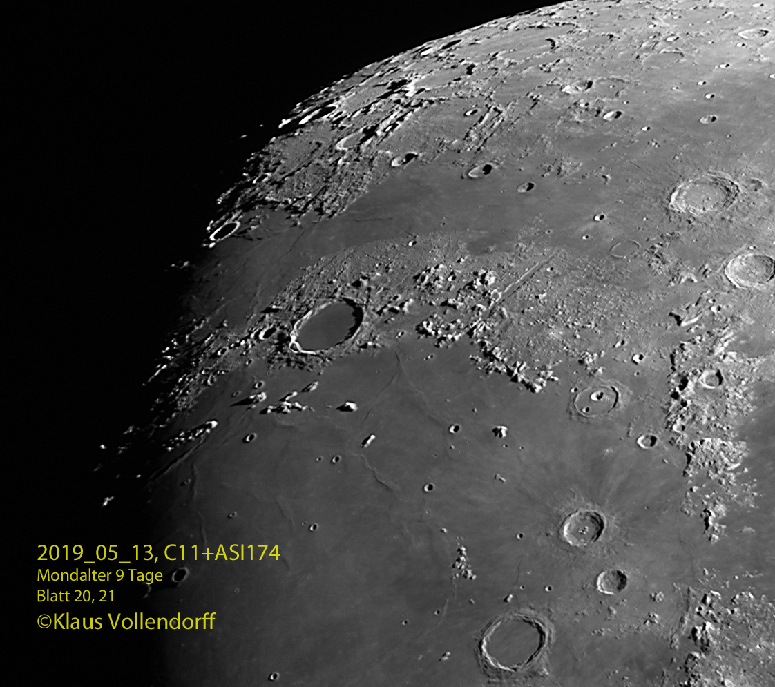Plato, Mare Imbrium, Mare Frigoris