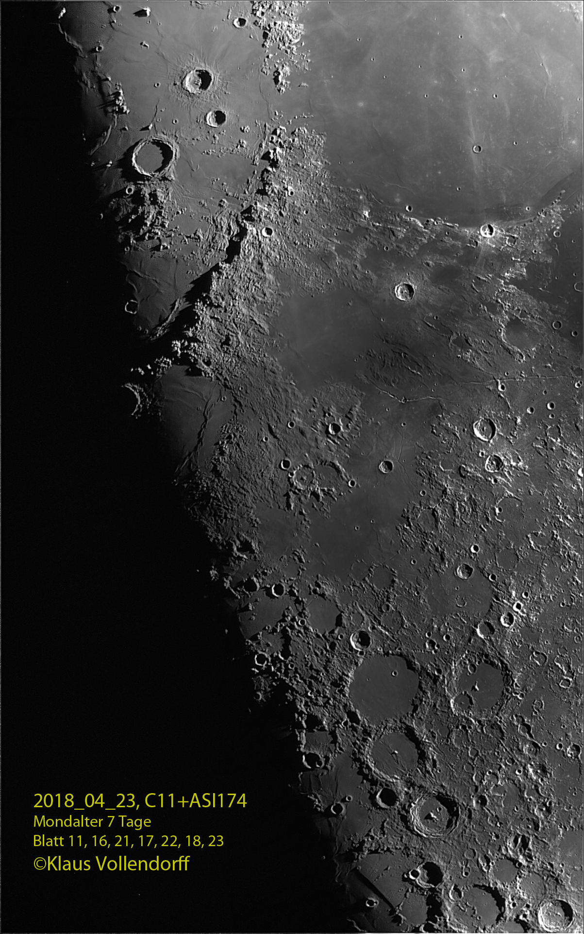  Montes Apenninus bis Ptolemaeus