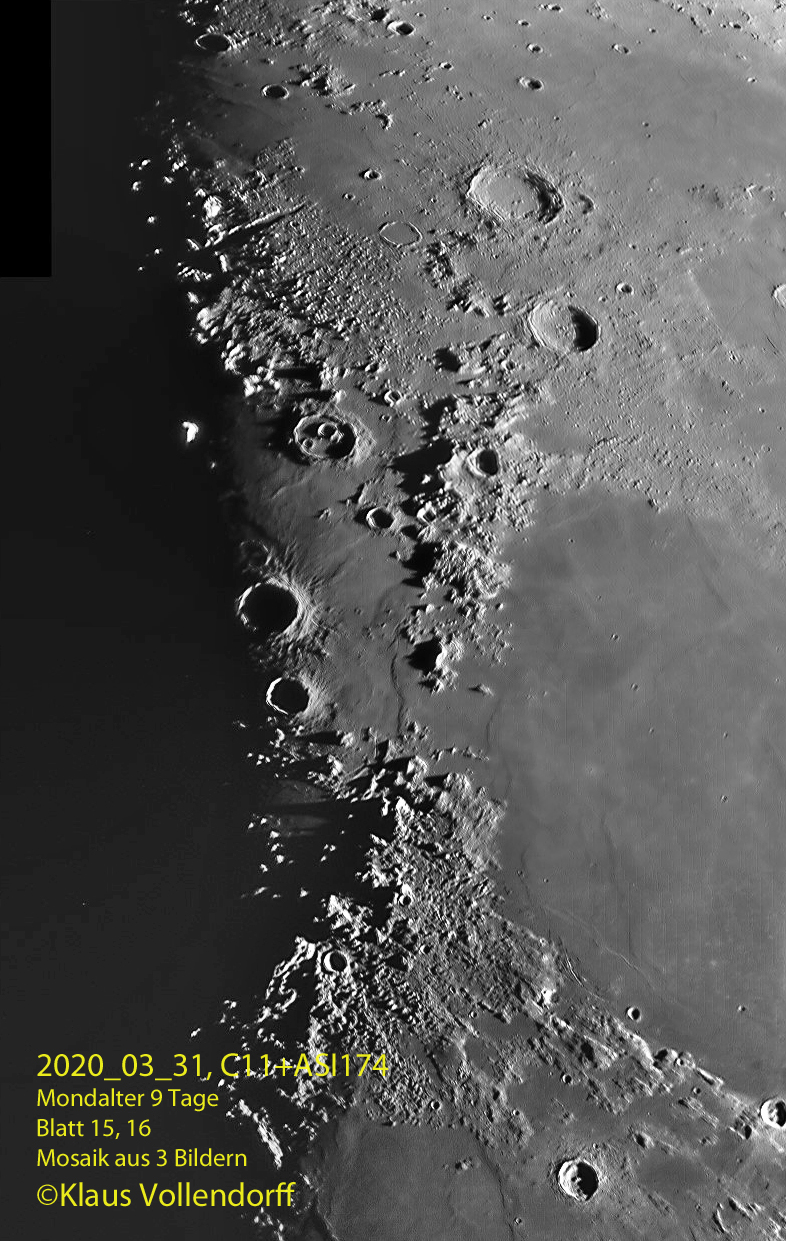  Montes Apenninus, Montes Caucasus, Aristillus, Autolycus