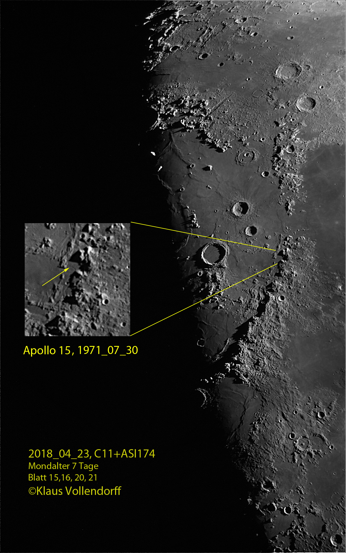 Montes Apenninus, Apollo 15