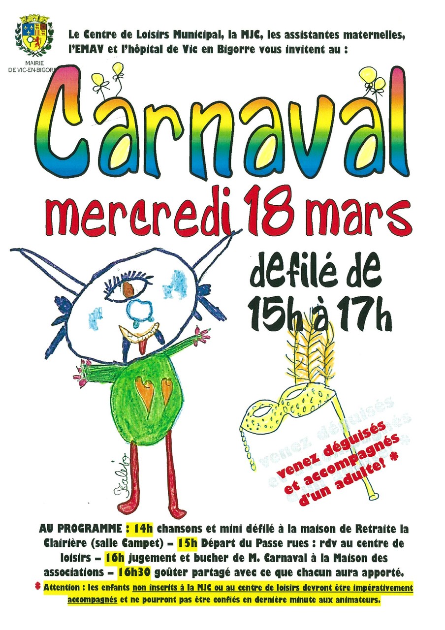 carnaval 2015 affiche Fabio et Rémi
