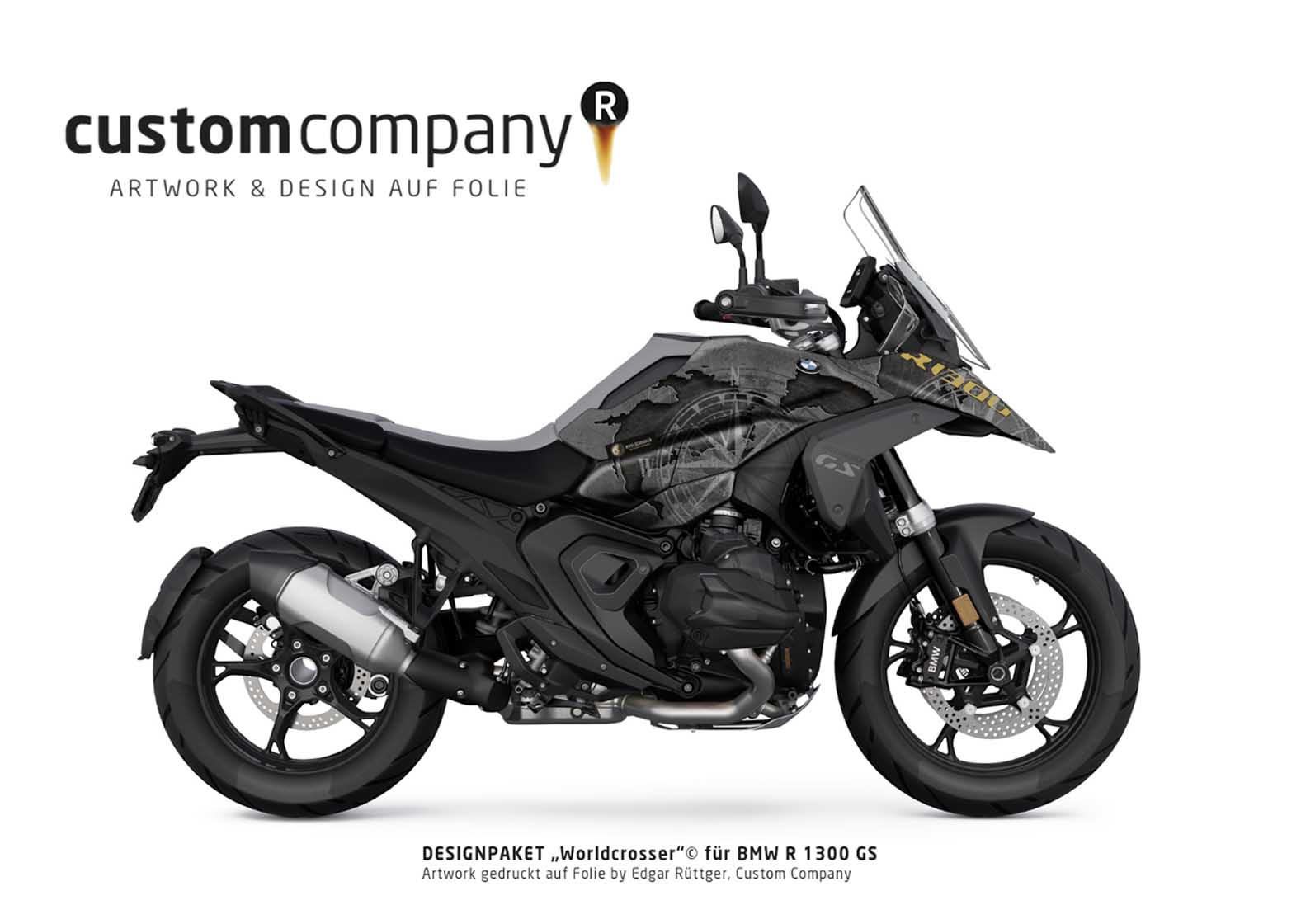 BMW R1300GS Design WORLDCROSSER C auf Folie by Custom Company inkl. Folierung