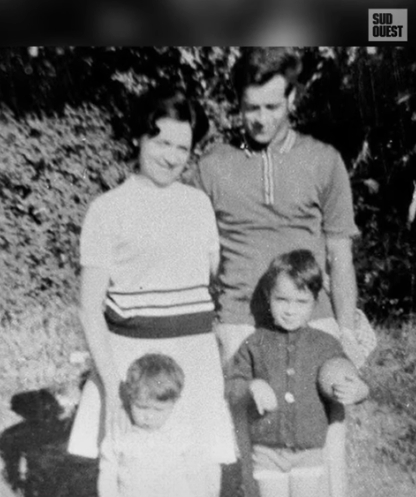 Jacques et Pierrette Méchinaud et leurs enfants