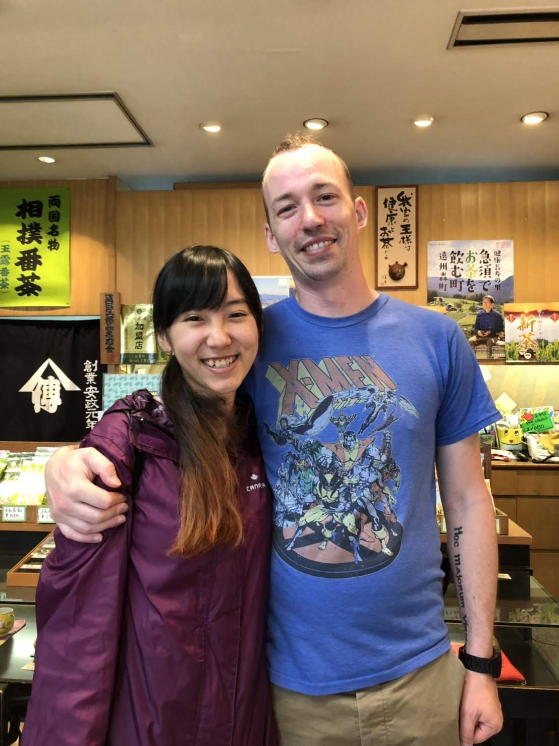カナダからのお客様（Ms.Seira＆Mr.Mattherさん）