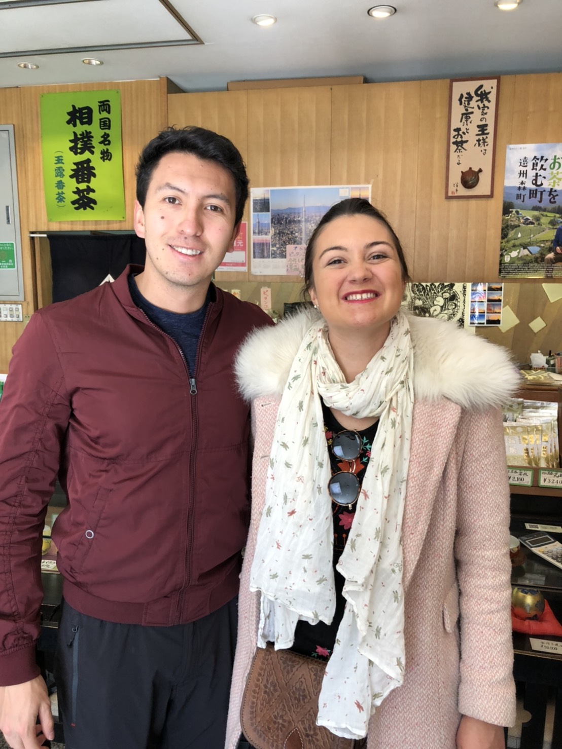 コロンビアとフランスからのお客様（Mr.Oscar&Ms.Jeanneさん）