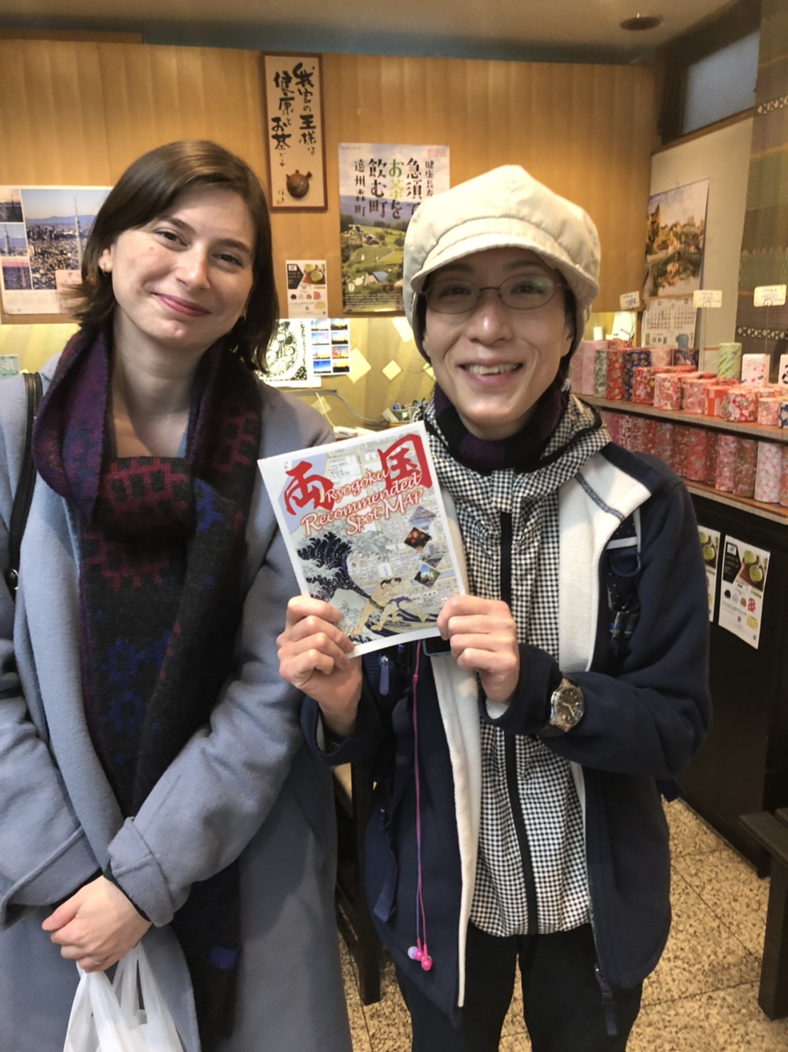 日本人女性＆ベルギーからのお客様（Ms.Chloé Delangheさん）
