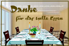 Danke für das tolle Essen