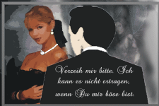 Verzeih mir bitte. Ich kann es nicht ertragen, wenn du mir böse bist.