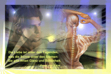 Die Liebe ist unter den Tugenden, was die Sonne unter den Sternen. Sie gibt ihnen Glanz und Schönheit.