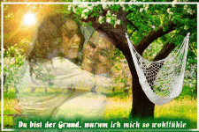 Du bist der Grund, warum ich mich so wohl fühle