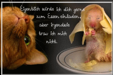 Eigentlich würde ich die gerne zum Essen einladen, aber irgendwie trau ich mich nicht.
